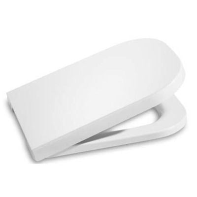 Roca The Gap Square Compact Soft-Close Toilet Seat & Cover - White - 801732002