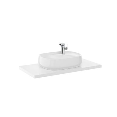 Roca Savana Water Resistant Basin Countertop 1000mm - White Lacquered - 857320806