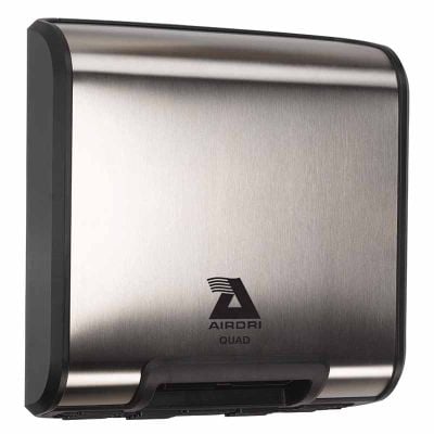 Airdri Quad 1.7 kW Hand Dryer - Brushed Steel - HDH0308COMBS