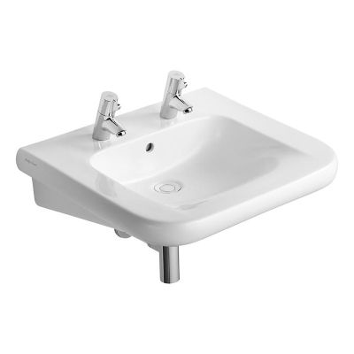 Armitage Shanks Contour 21 60cm Wheelchair Basin with 2 Tap Holes - S216901