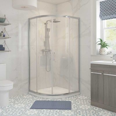Bathrooms by Trading Depot Hudson 800mm 2 Door Quadrant Shower Enclosure - TDBT101427