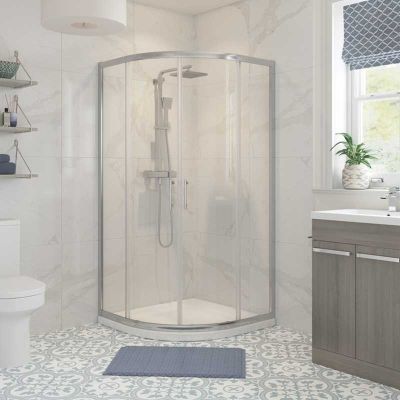 Bathrooms by Trading Depot Hudson 900mm 2 Door Quadrant Shower Enclosure - TDBT101428