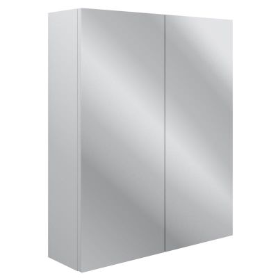 Bathrooms by Trading Depot Dahlia Double Door Mirror Cabinet - Satin White Ash - TDBT96080