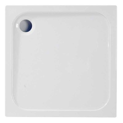 Bathrooms by Trading Depot Low Profile 800mm Square Shower Tray With Waste - TDBT104318