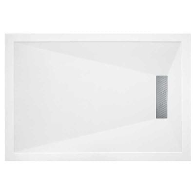 Bathrooms by Trading Depot Linear 1700x800mm Slim Rectangular Shower Tray With Waste - TDBT106238