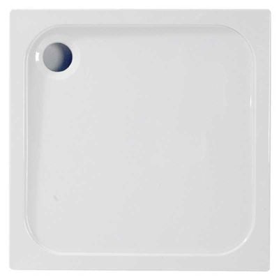 Bathrooms by Trading Depot Low Profile 700mm Square Shower Tray With Waste - TDBT106695