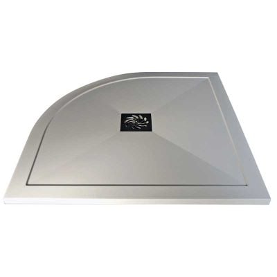 Bathrooms by Trading Depot Ultra-Slim 1200x900mm Left Hand Offset Quadrant Shower Tray With Waste - TDBT3871