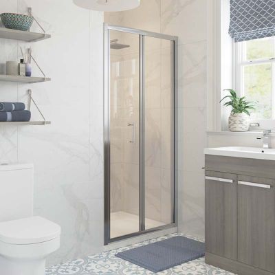 Bathrooms by Trading Depot Hudson 700mm Bi-fold Shower Door - TDBT101404