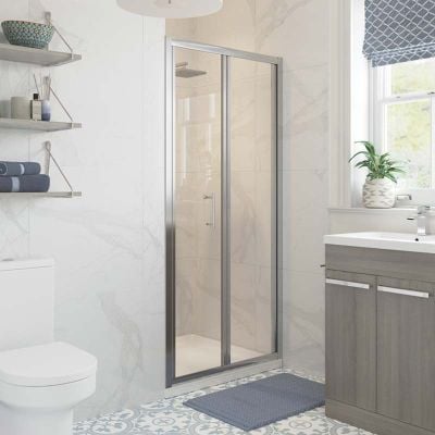 Bathrooms by Trading Depot Hudson 760mm Bi-fold Shower Door - TDBT101405