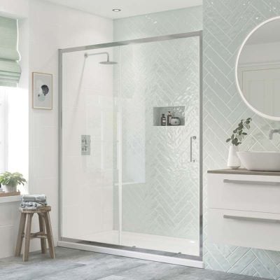 Bathrooms by Trading Depot Eaton 1200mm Sliding Shower Door - TDBT101452