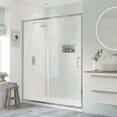 Bathrooms by Trading Depot Eaton 1500mm Sliding Shower Door - TDBT101454