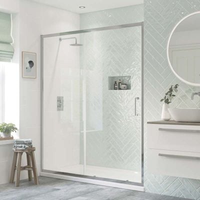 Bathrooms by Trading Depot Eaton 1700mm Sliding Shower Door - TDBT101455