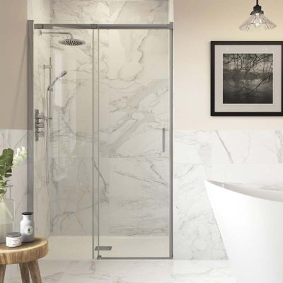 Bathrooms by Trading Depot Calder 1200mm Semi-Framed Sliding Shower Door - TDBT3829