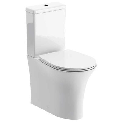Bathrooms by Trading Depot Marlowe Rimless Close Coupled WC & Soft Close Seat - TDBT104938