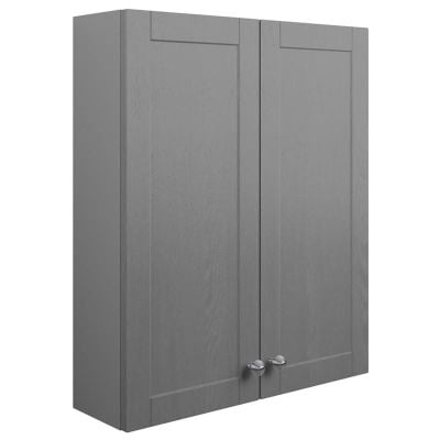 Bathrooms by Trading Depot Dahlia 600mm 2 Door Bathroom Cabinet - Grey Ash - TDBT96070