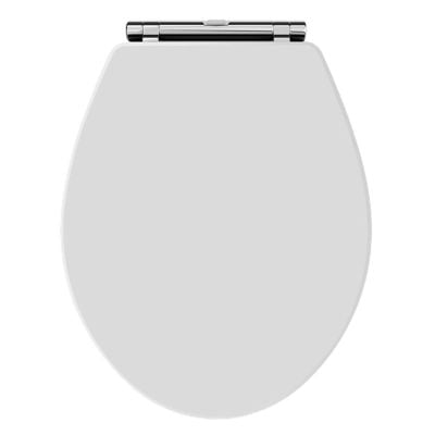 Bayswater Fitzroy Wooden Soft Close Toilet Seat - White - BAYF167
