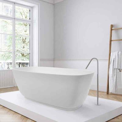 BC Designs PROJEKT Divita Cian® Solid-Surface Bath 1495mm x 720mm - Silk Matt - BAB074