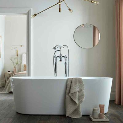 BC Designs Viado Acrymite® Acrylic Bath 1680mm x 740mm - Gloss White - BAS007