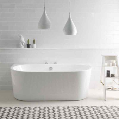 BC Designs Ancora Acrymite® Acrylic Bath 1640mm x 760mm - Gloss White - BAS055