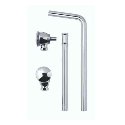 BC Designs Push Down Exposed Extended Waste - Chrome - WAS050