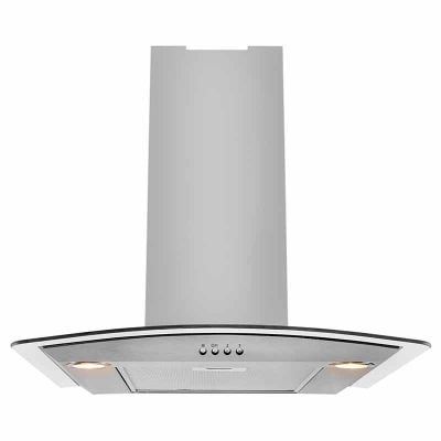Beko 60cm Elegant Glass Chimney Cooker Hood - Stainless Steel - HCG61320X
