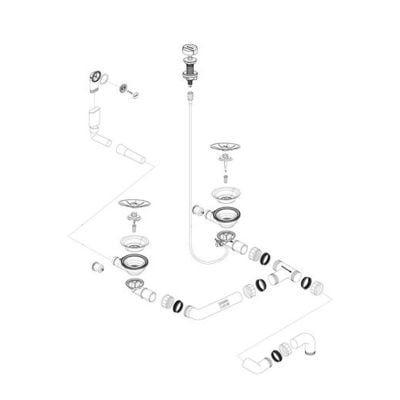 Blanco InFino Fitting Set 2x3