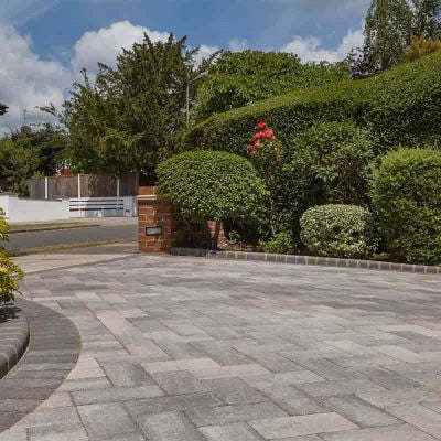Brett Delta Block Paving - 50mm - Brick Pack of 288 - Silver - DLP50SH
