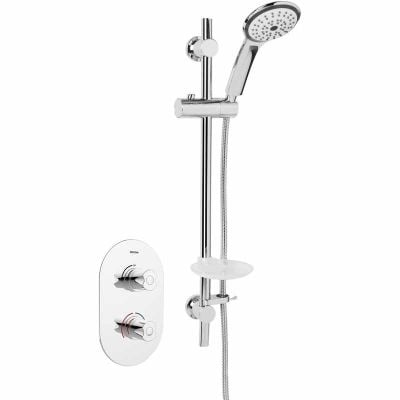 Bristan Artisan Thermostatic Concealed Mixer Shower Valve with Adjustable Riser Kit - AR3 SHCMT C
