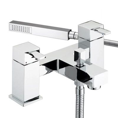 Bristan Quadrato Bath / Shower Mixer Tap - Chrome - QD BSM C