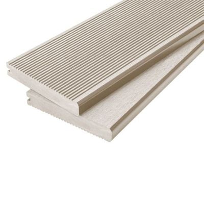 Cladco WPC Bullnose Composite Decking Board 4 Metre x 150 x 25mm - Ivory - WPCSI40B