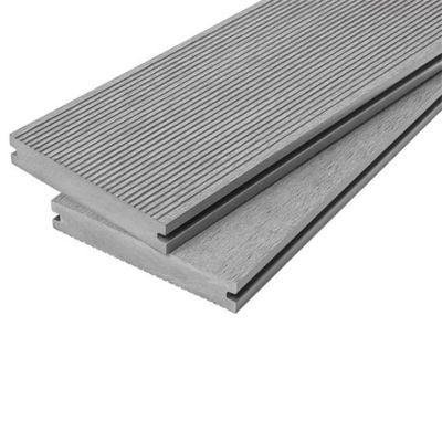 Cladco WPC Solid Composite Decking Board 4 Metre x 150 x 25mm - Light Grey - WPCSL40