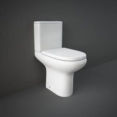 RAK Ceramics Compact Close Coupled Full Access Open Back Toilet Pan - Alpine White - CO19AWHA