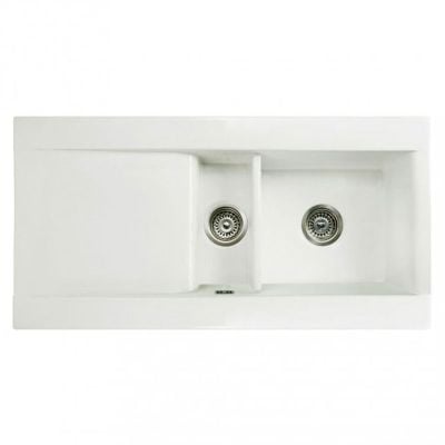 RAK Ceramics Gourmet Dream 1 Kitchen Sink 1.5 Bowl With Reversible Drainer - OC171AWHA