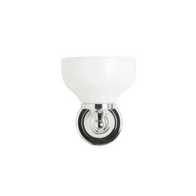 Burlington Round Base Light With Frosted Glass - Chrome - ELBL11