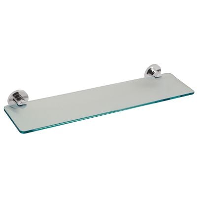 Vado Elements 22 Inch Frosted Glass Shelf 558mm - Chrome - ELE-185-C/P