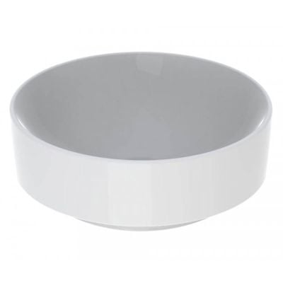 Geberit Variform 400mm Round Lay-On Basin 0 Tapholes Without Visible Overflow - 500.768.01.2