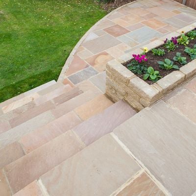 Global Stone Premium Sandstone Project Pack - Pack of 48 - Buff Brown - BBSP1530