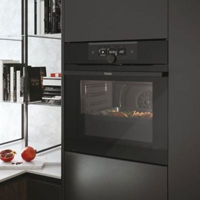 Haier I-Turn Series 2 Built In Electric Single Oven - Black - HWO60SM2F3BH Lifestyle
