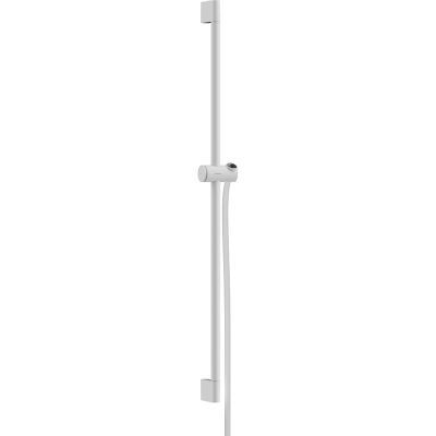 hansgrohe Unica Shower Bar Pulsify S 90cm With Isiflex Shower Hose - Matt White - 24401700