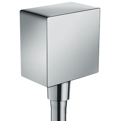 hansgrohe FixFit Square Shower Wall Outlet - Chrome - 25036000