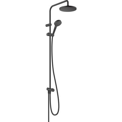 hansgrohe Vernis Blend Ecosmart Showerpipe 200 1jet - Matt Black - 26099670