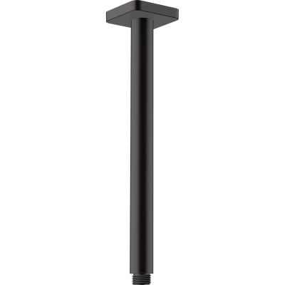 hansgrohe Vernis Shape Ceiling Shower Arm 300mm - Matt Black - Ceiling Mounted - 26407670