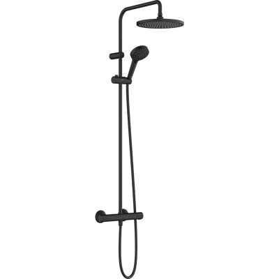 hansgrohe Vernis Blend Showerpipe 240 1jet With Thermostat - Matt Black - 26426670