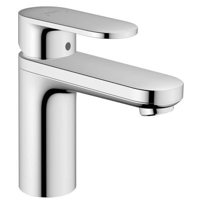 hansgrohe Vernis Blend EcoSmart Basin Mixer Tap 100 With Isolated Water Conduction & Pop-Up Waste - Chrome - 71571000
