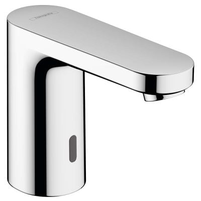 hansgrohe Vernis Blend Battery Operated EcoSmart Electronic Touch-Free Basin Mixer Tap For Cold Water - Chrome - 71503000