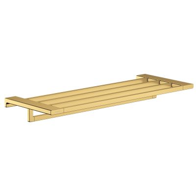hansgrohe AddStoris Towel Rack with Towel Rail - Polished Gold Optic - 41751990