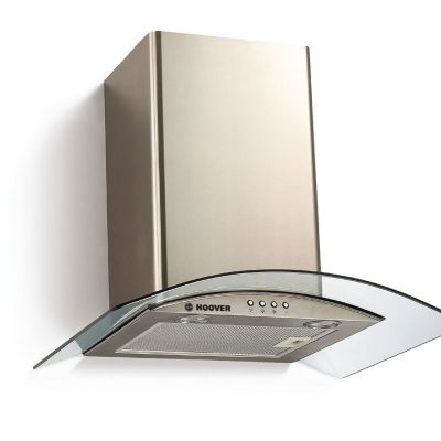 Hoover H300 HGM600X/1 60cm Chimney Cooker Hood - Stainless Steel & Glass