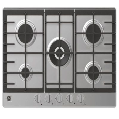 Hoover H300 HHG75WK3X 75cm Gas Hob - Stainless Steel - Front