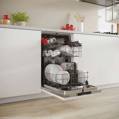 Hoover H500 HI4C6F0S-80 F/I 14 Place Dishwasher - White - Lifestyle