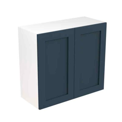 Kitchen Kit Shaker 800mm Wall Cabinet - Ultra Matt - Indigo Blue - FKKH1338